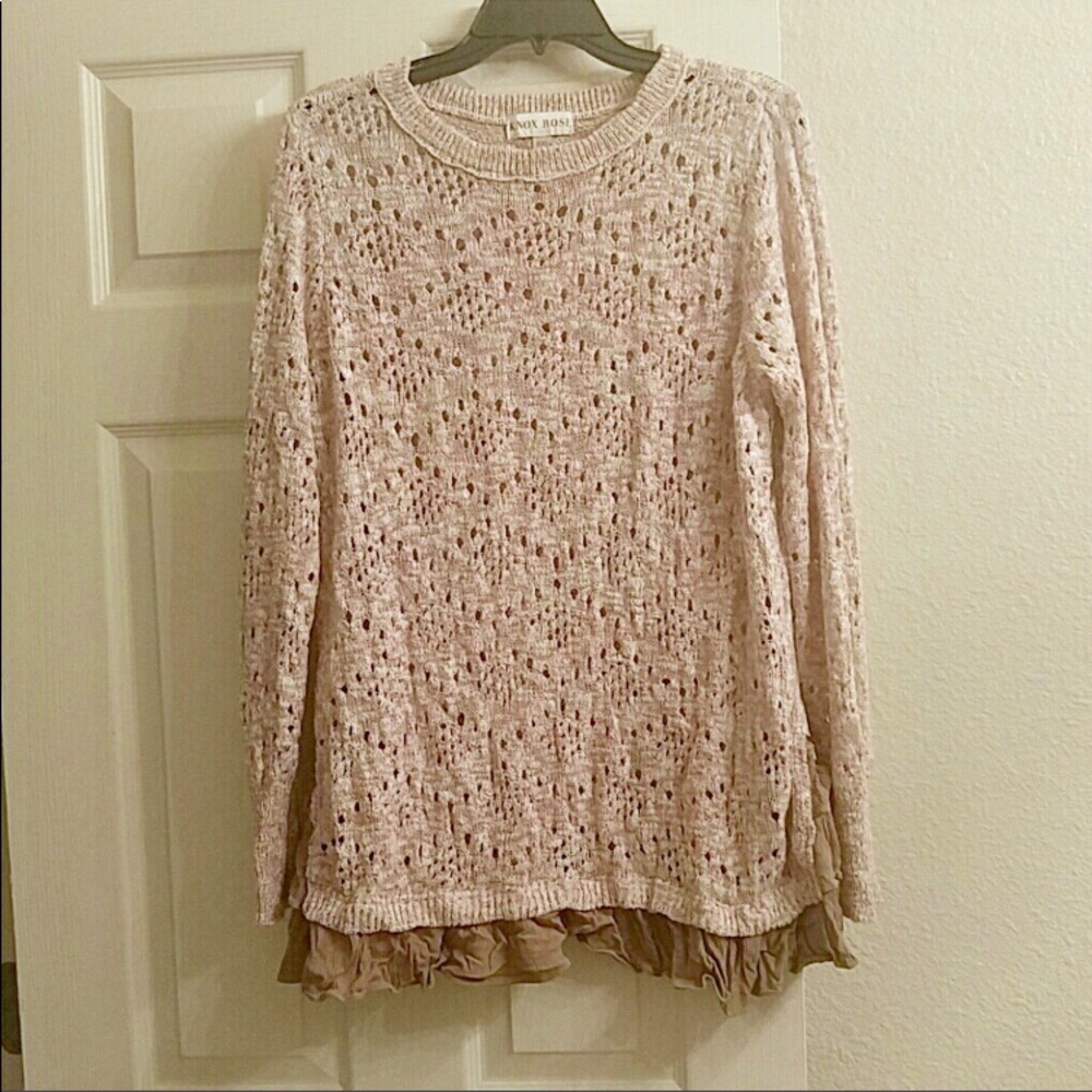 Knox Rose Spring Knit Sweater GUC!!